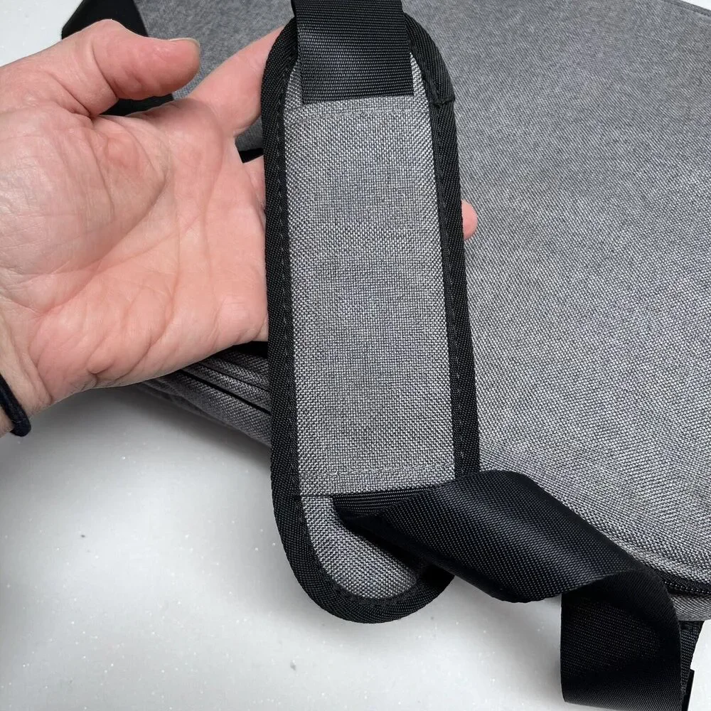 NEW iHome Smart Brief: 13 inch Laptop Bag Briefcase for Mac Heathered Grey iPad